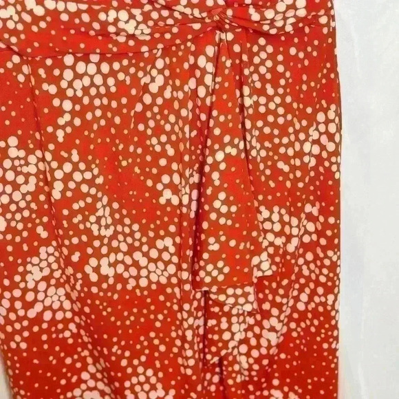 RN Studio by Ronnie Nicole Orange/White Summer Dress (Size XL) - Picture 10 of 12